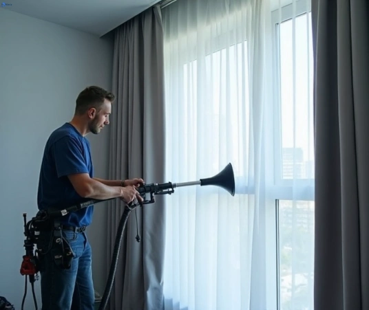 Professional commercial curtain cleaning process equipment Matty Curtain Cleaning emu-plains-nsw