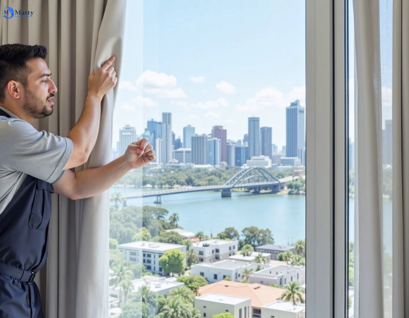 Professional curtain steam cleaning service emu-plains-nsw QLD by Matty Curtain Cleaning